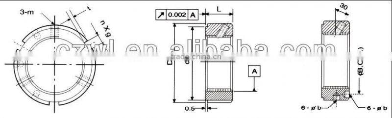 China Lowest price YJS Series Steel Seal&Lock Nut Bearing Sleeve Tighten nut,hub lock nut