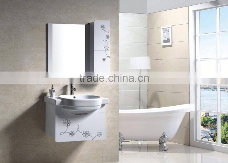 2015 High quality Wall Mounted PVC Bathroom vanity 9029