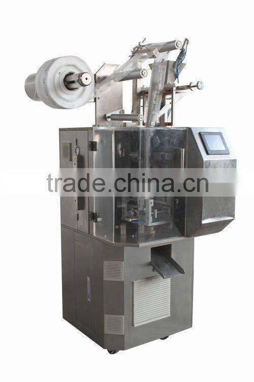 DXDC-6 pyramidal and rectangular (flat) tea bag (with string and tag) packing machine for nylon cloth
