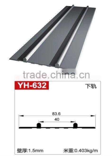 6000 series mill finish aluminium sliding door wardrobe