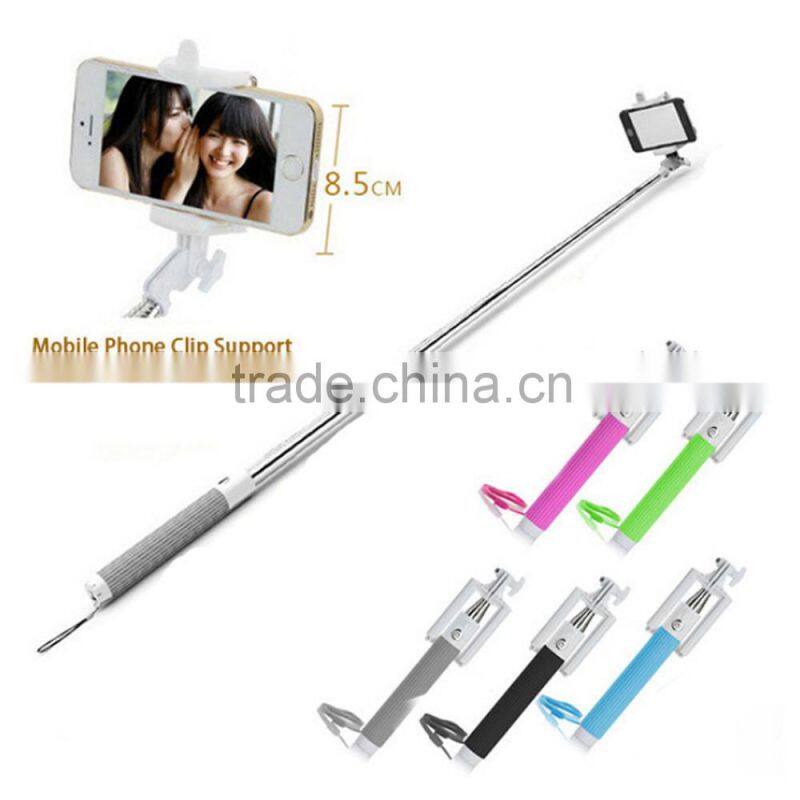 Fashionable mini monopod , wireless extendable portable mini camera tripod selfie stick