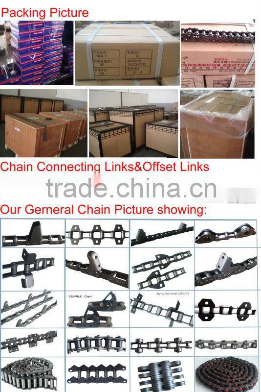 GDR HD agricultural conveyor feeder chain CA413- with K220/K221 attachments both side