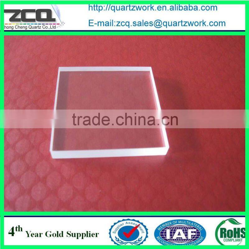 Hot Sale high quality circular shape clear quartz glass wafer