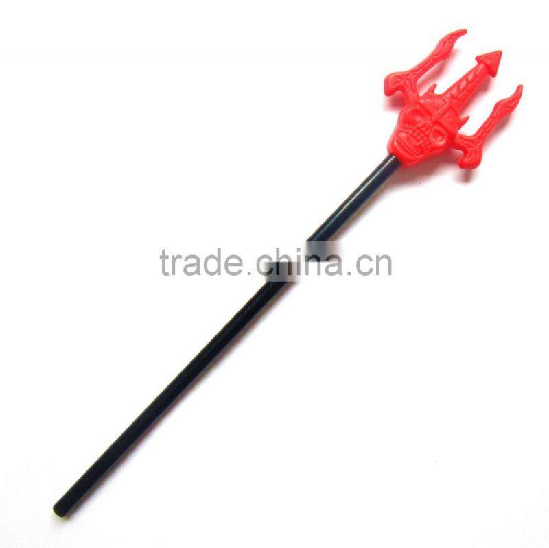 Children halloween red devil fork