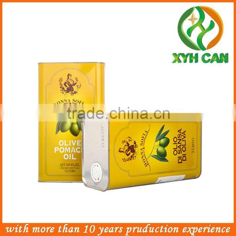 Wholesale round olive oil tea-seed oil tin cans food grade