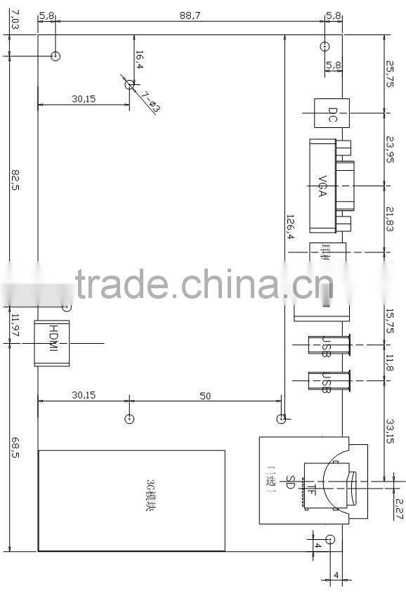 SMDT high quality digital signage for touch panel advertising player PCBA board