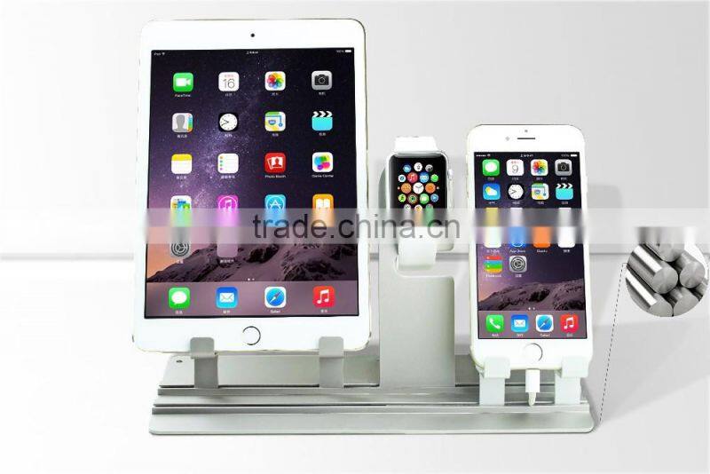 newest products for Apple watch aluminum stand for iphone and for Apple watch charging dock