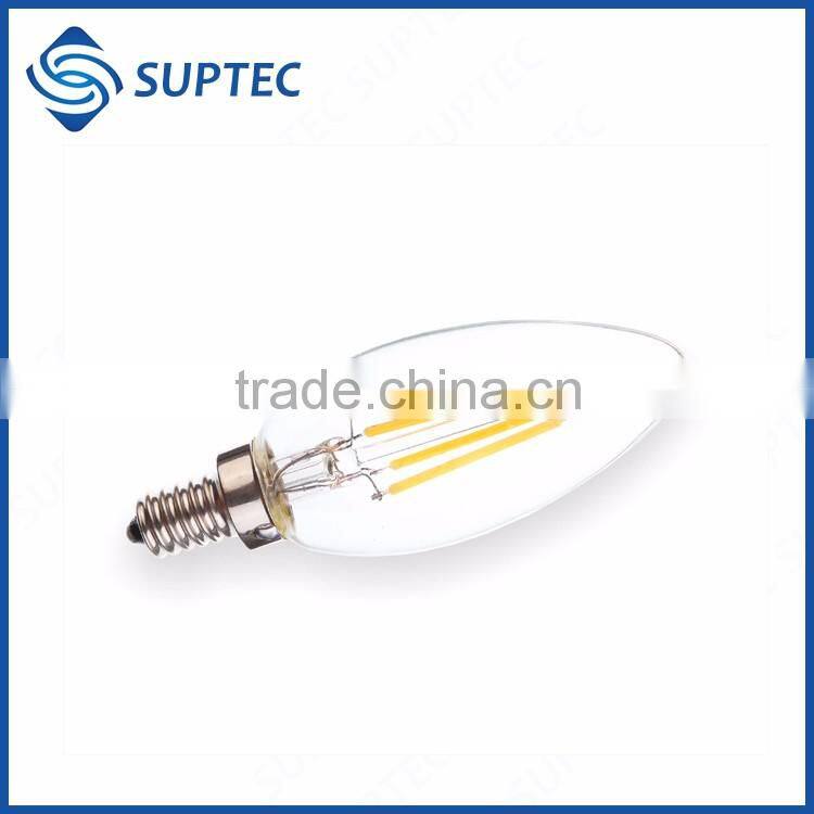 FREE SAMPLE Alibaba China E26 E27 B22 E12 E14 Dimmable LED Filament Bulb C35 LED Candle Light 2W 4W 6W 120V 230V 12V 24V