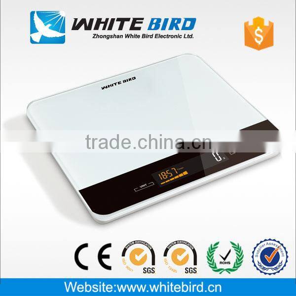 5kg/1g tempered glass food weighing kitchen scale