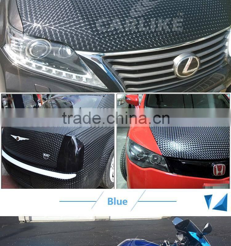 CARLIKE Air Bubble Free 3D Lens Car Body PVC Vinyl Roll