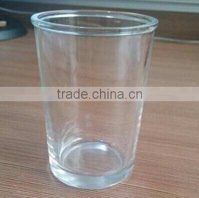 6OZ clear liquor shot glass with metal lid