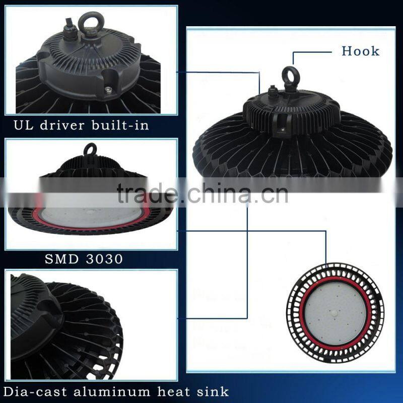 Lasted UL IP65 240w UFO LED High Bay Light with 5 Years Warranty