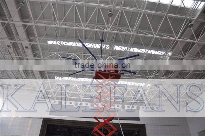 40DB Low Noise 8 PCS Blades HVLS Fan for Industrial