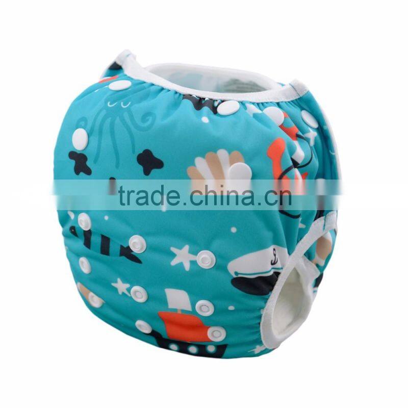 Alva 2016 New Pattern Waterproof Baby Swimming Trunks Swimming Diapers