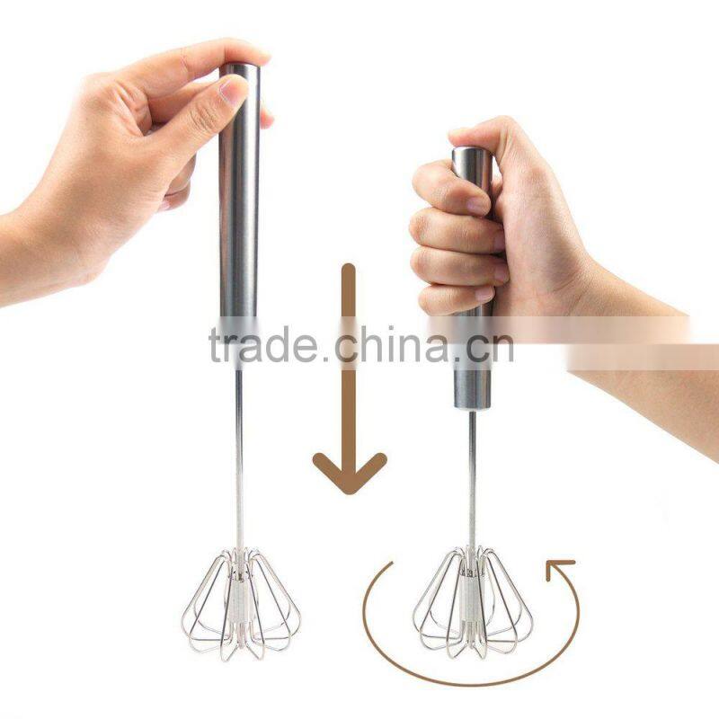 Rotating Whisk,Egg Beater Cake Baking Utensils