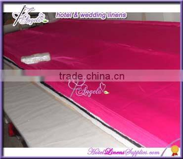 cheap satin round table cloth for table decorations