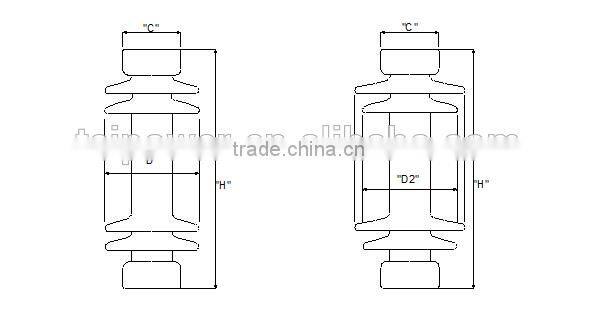 ANSI Class TR214 Porcelain Station Post Insulator