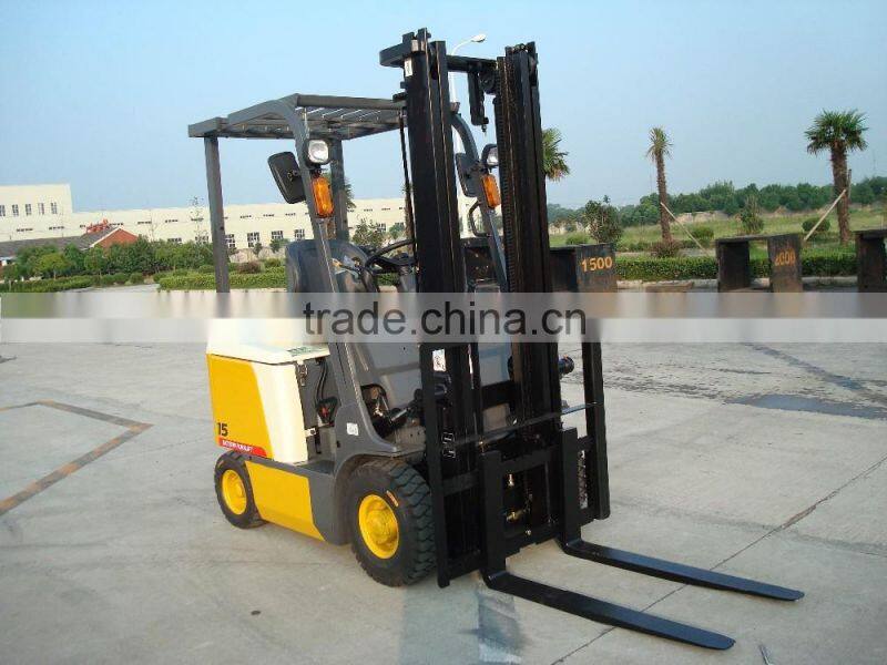 1500kg Four-Wheel Cheap DC/AC Electric Forklift FB15
