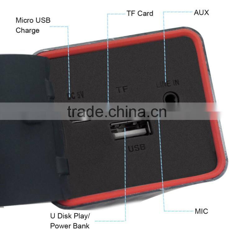 Dual channel stereo aluminum bluetooth speaker support TF card