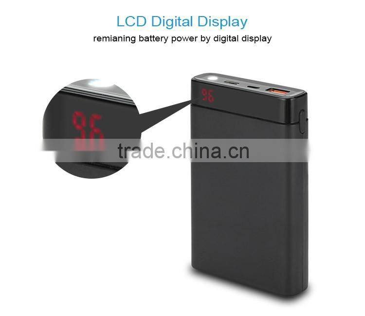 new arrival long lasting 10000mah type-c qc3.0 power bank