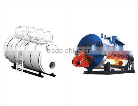 Horizontal conducting oil boiler