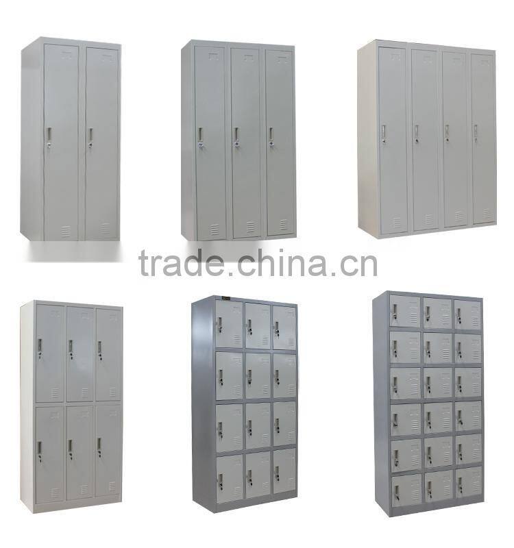 Full Height KD 24 Doors Metal Locker Storage Cabinets
