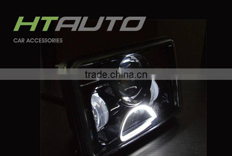 HTAUTO Round LED Headlamp 7'' 60w JK Wrangler LED Headlights,Motorcycle LED Projector Head Light