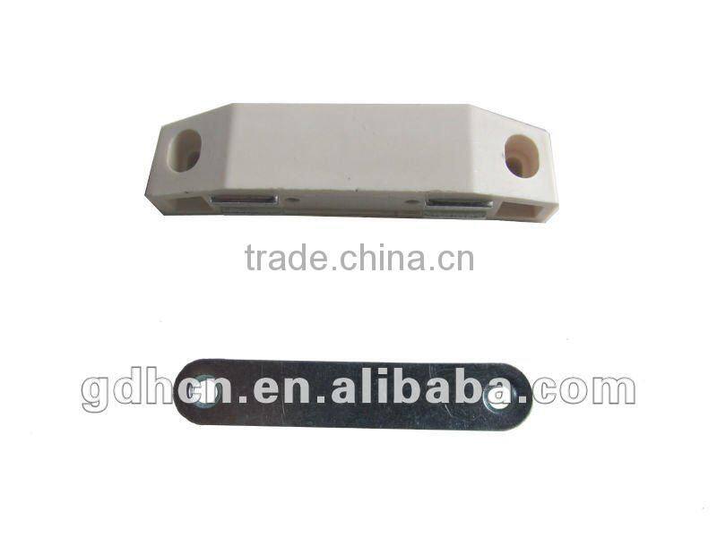 75mm White Magnetic catches for cabinet / furniture door