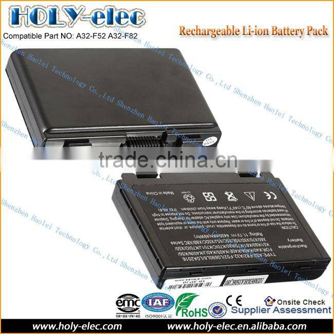 Laptop Battery for ASUS A32-F82 A32-F52 F52 F82 F82Q F83S K40 K40E K50IJ Li-ion(A32-F52)