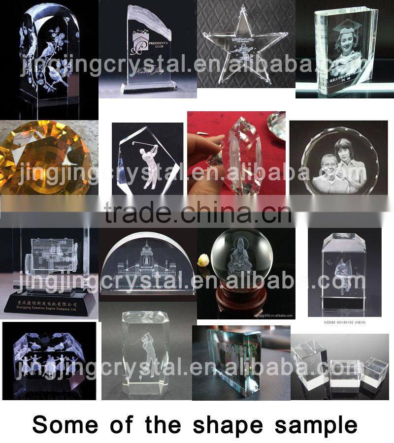 Promotional gifts crystal gifts 3d laser crystal cube