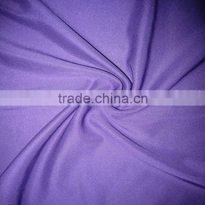 punto roma jersey fabric/polyester spandex stretch knitted fabric/warp knitted fabric