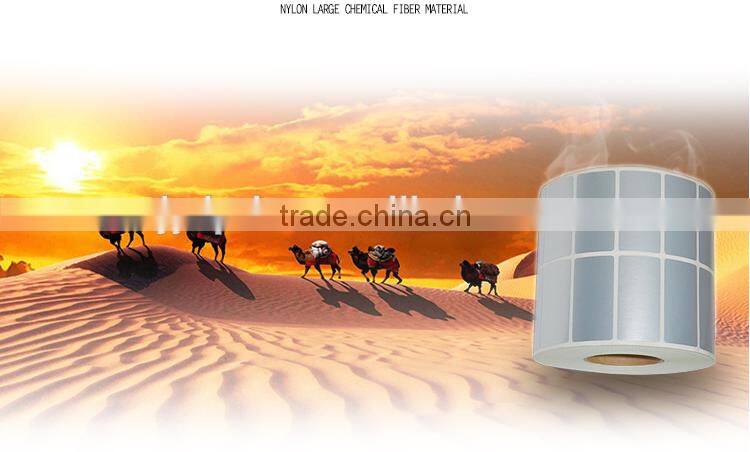 Custom printed PET dumb silver luster label stickers