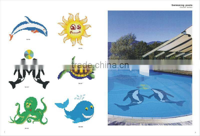 Foshan Mosaic Swimming pool tile Crystal Glass Mosaic M11