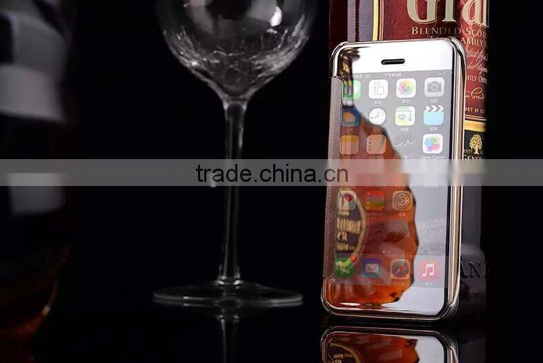 Hot Selling UV Painting Flip Smart Cover For iPhone 6