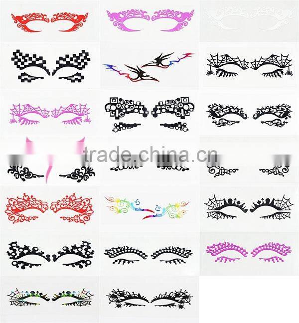 Amazing eye mask sticker in body art