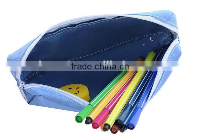 Kids daily school pencil case cheap canvs pen bag for sale