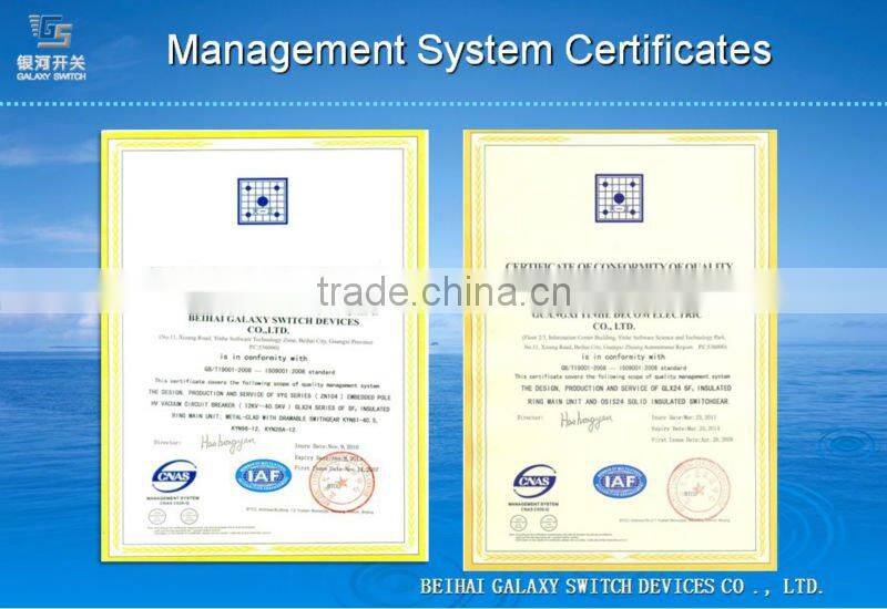 12kV 630A Indoor High Voltage Vacuum Circuit Breaker