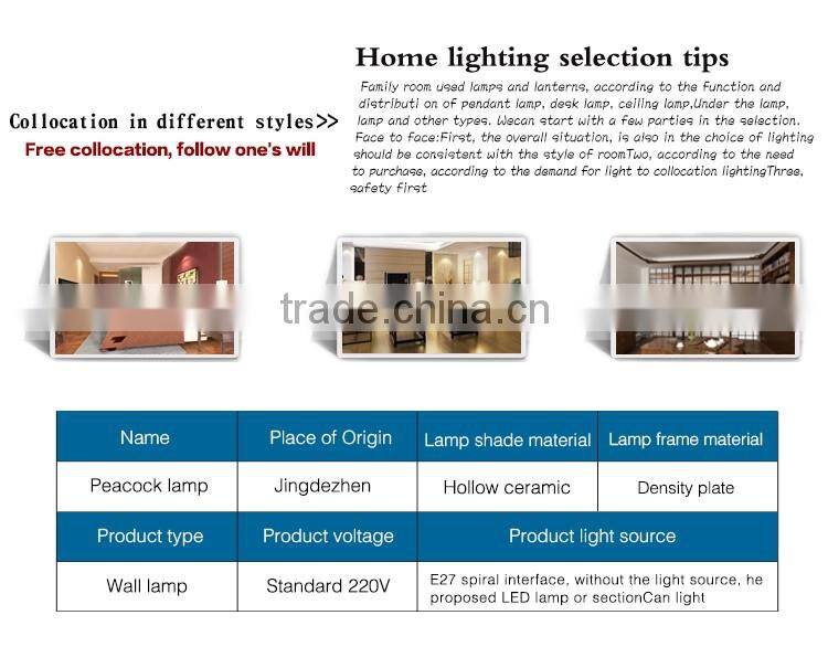American and European Style Wall lights Antique Wall Lamp Ceramic Wood Craft Bedside Home Deco Hotel Vintage Bathroom Light