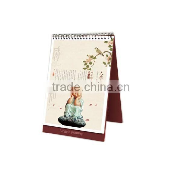 Custom Chinese style desk calendar printing