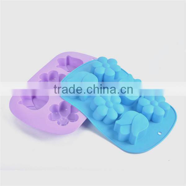 Silicon flower shapes lotus cake mold