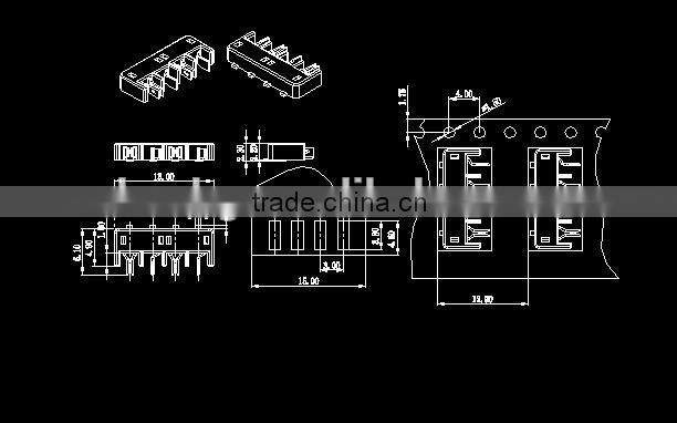 new tyco Printed Circuit Board smd soldering miniature connector
