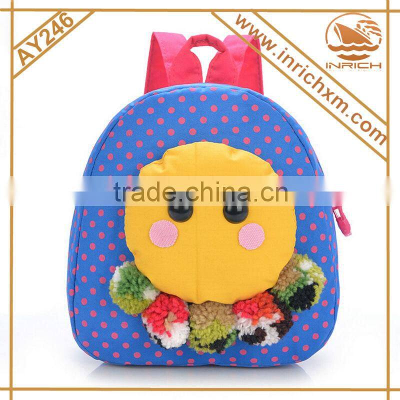 2016 Kindergarten 3D Cartoon Child School Bag for kids