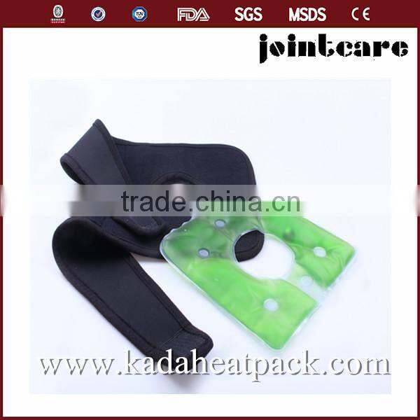 heat click knee pack wrap , knee heat gel pack with belt ,customized hot pack for knee