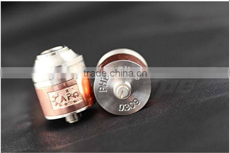New arrival rebuildable zenith v2 atomizer/ unique design 26650 panzer mod /APO atomizer clone