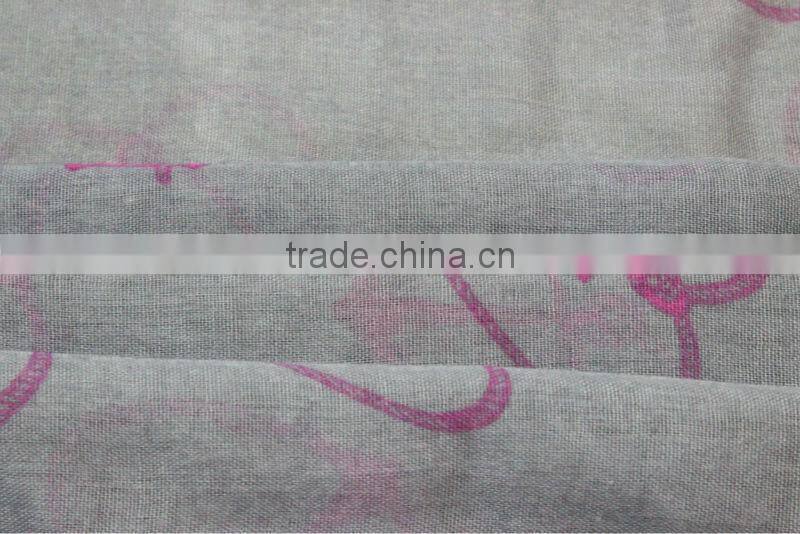 heart printed orange color women muslim head scarf