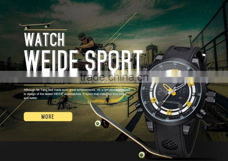 WEIDE LCD Date Week Alarm Watch, Leather Smart Watch, wholesale fashion watch WH3315