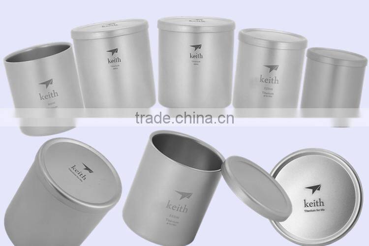 Double-wall Titanium personalized photo outdoor healthy eco-friendly mug