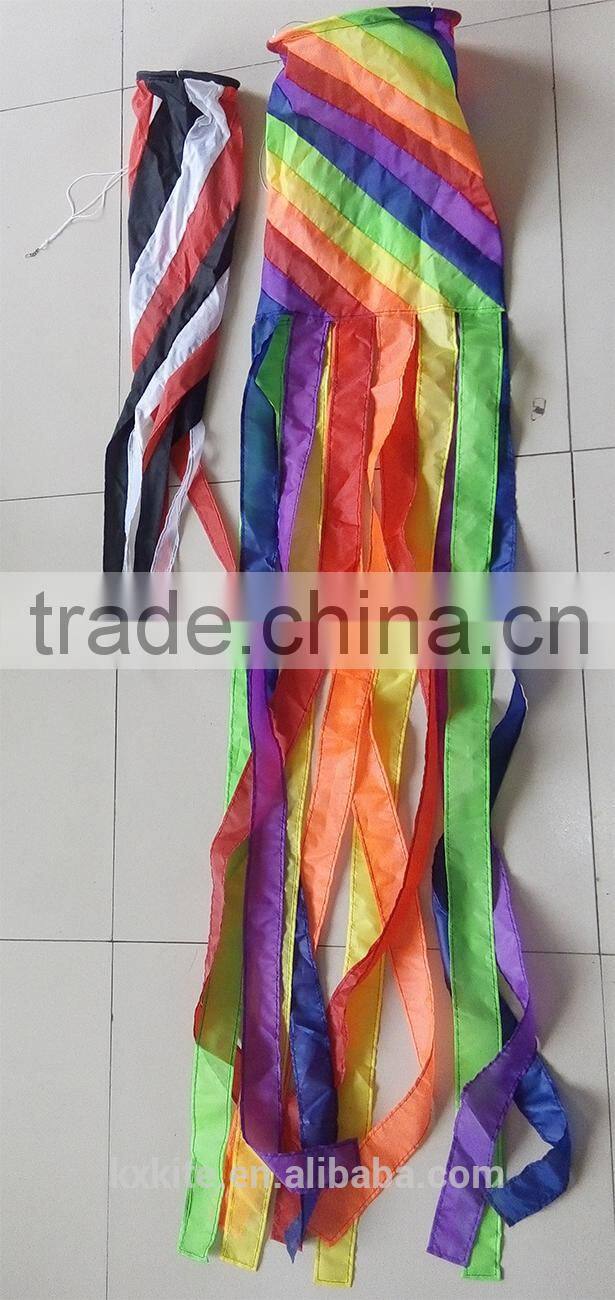 decorative multi color striped windsocks big size from kite factory