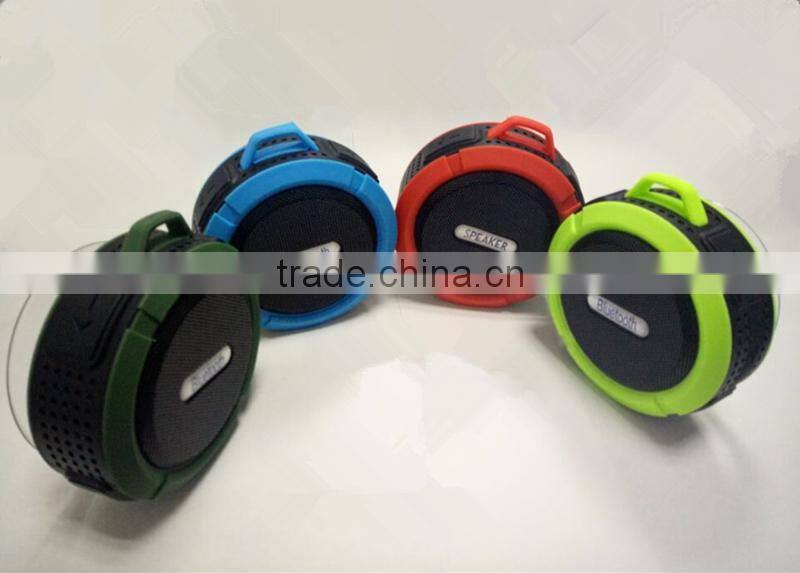 Portable waterproof outdoor shower speaker with MIC support TF card micro USB