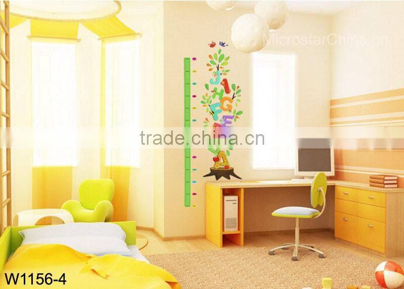 Bird tree house, cute cartoon Kids height measuring Wall Stickers Boy Girl Growth Chart